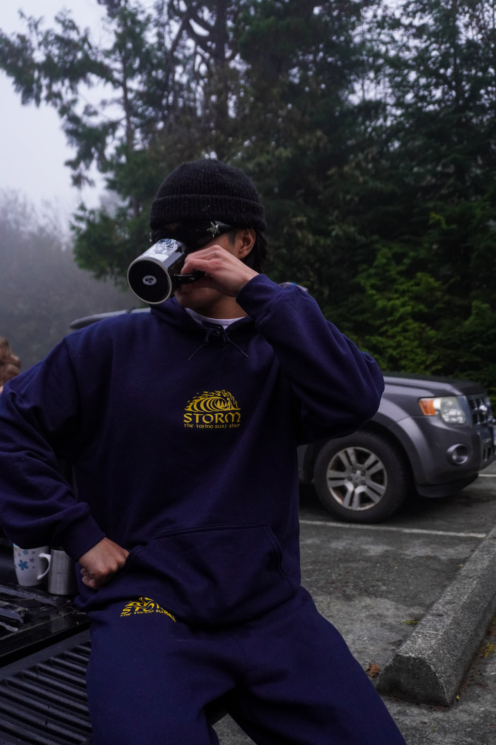 Storm Staples Classic Wave Pullover - Navy