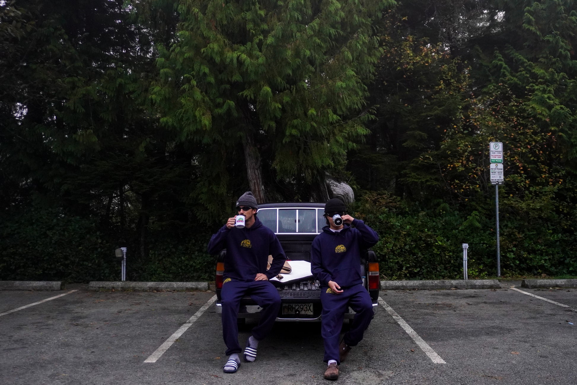 Storm Staples Classic Wave Sweatpants - Navy