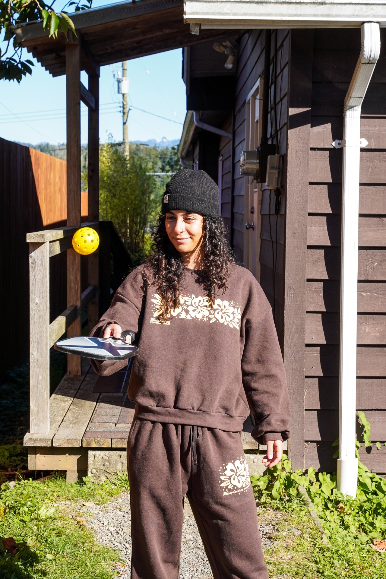 Storm Women's Rhododendron Crew - Brown