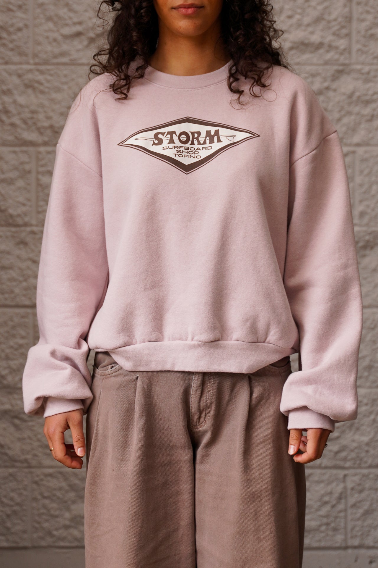 Storm Diamond  Womens Crew - Blush