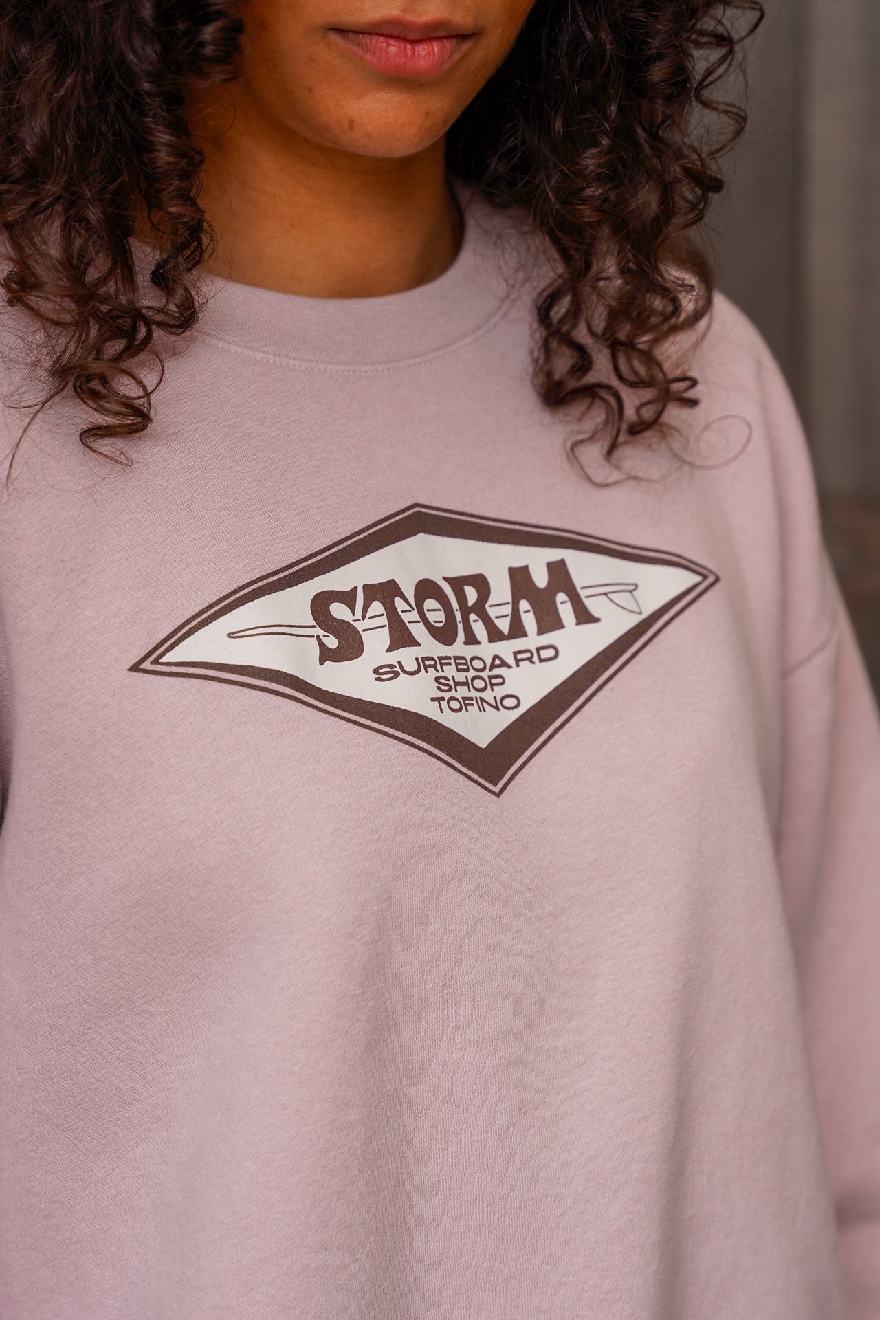Storm Diamond  Womens Crew - Blush