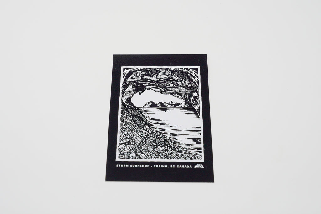 Storm Animal Wave Postcard