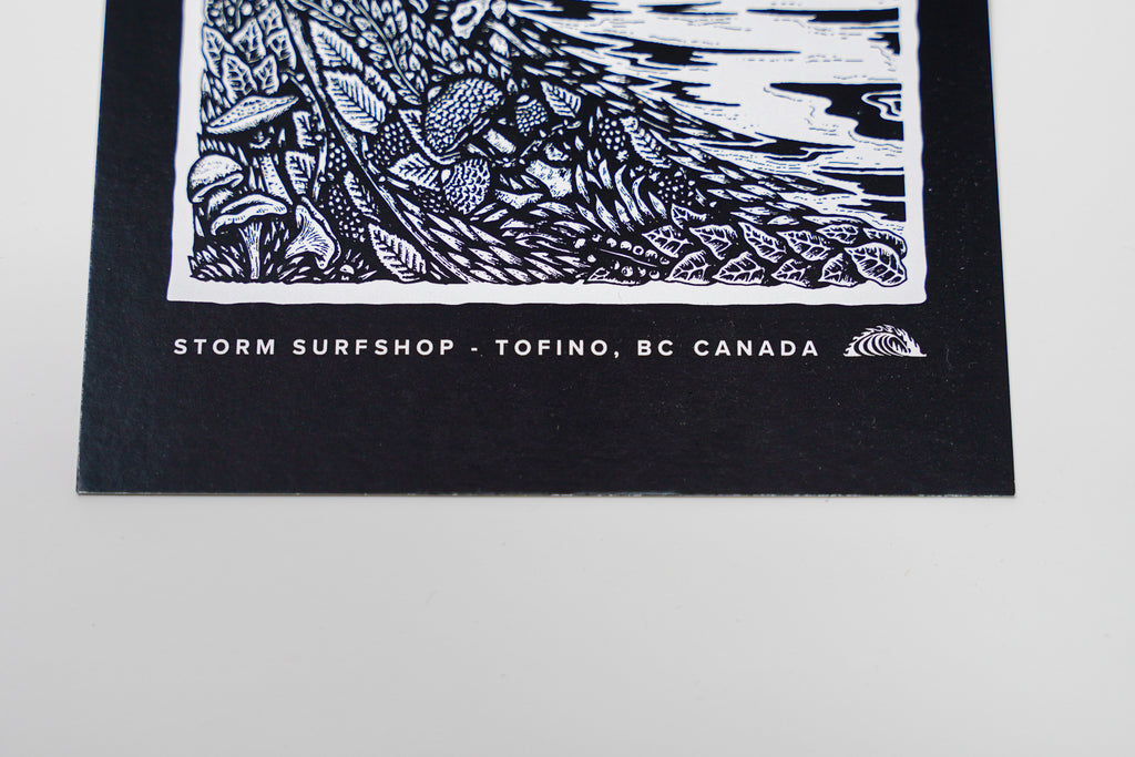 Storm Animal Wave Postcard