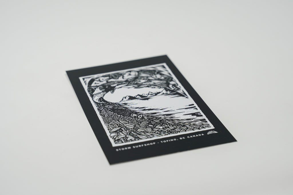 Storm Animal Wave Postcard