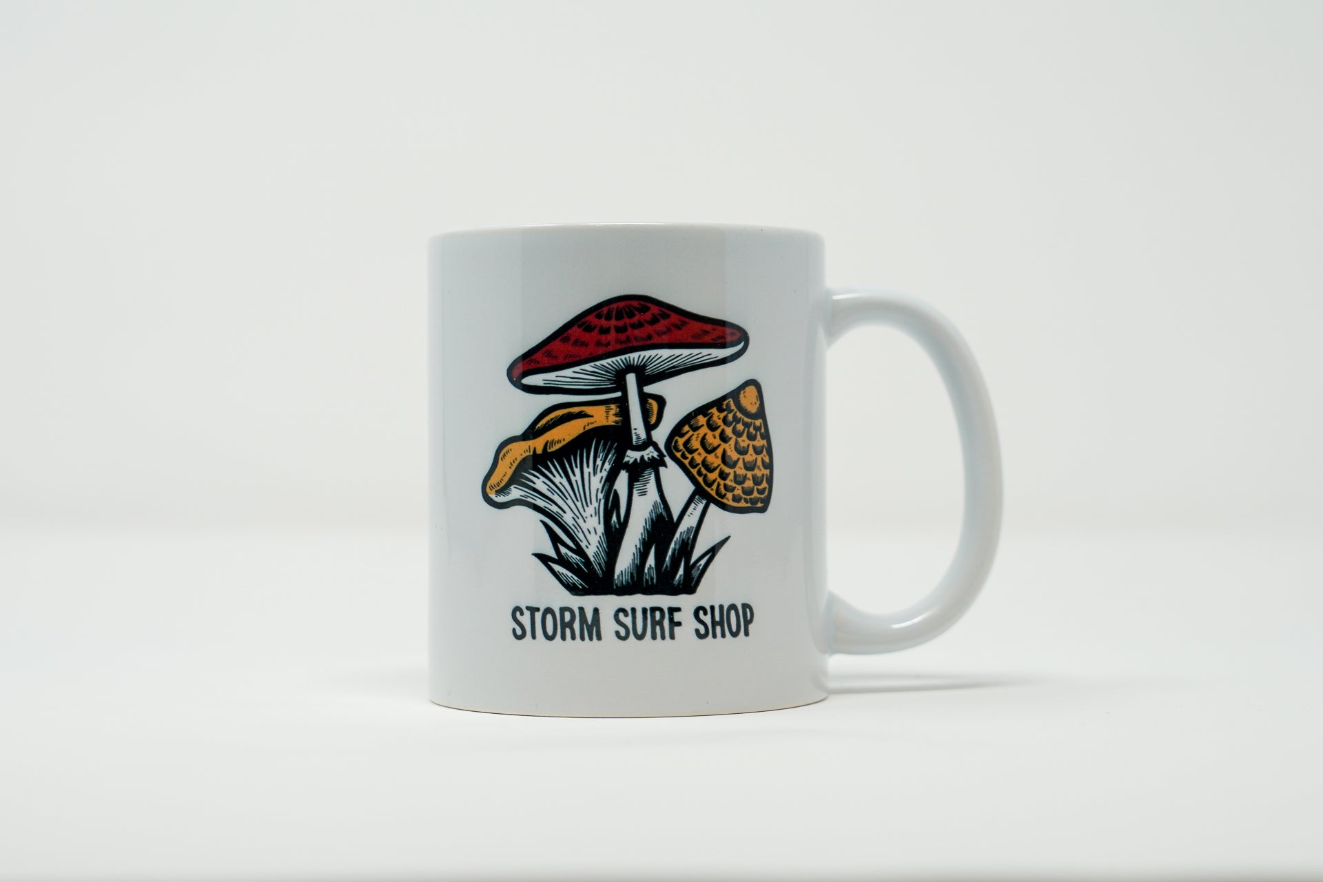 Storm Mushroom Mug - White