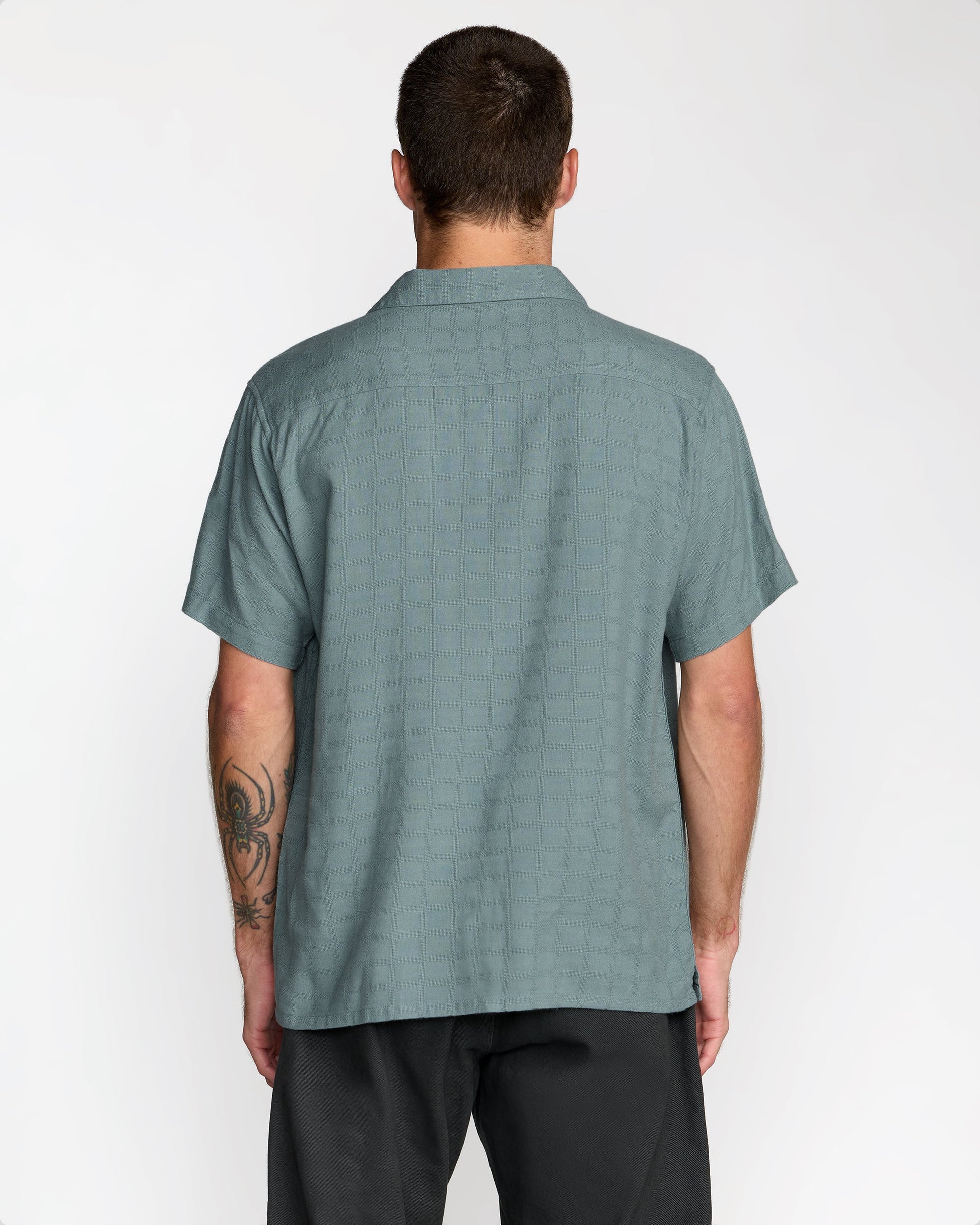 RVCA Mens Vacancy S/S Shirt - Lead