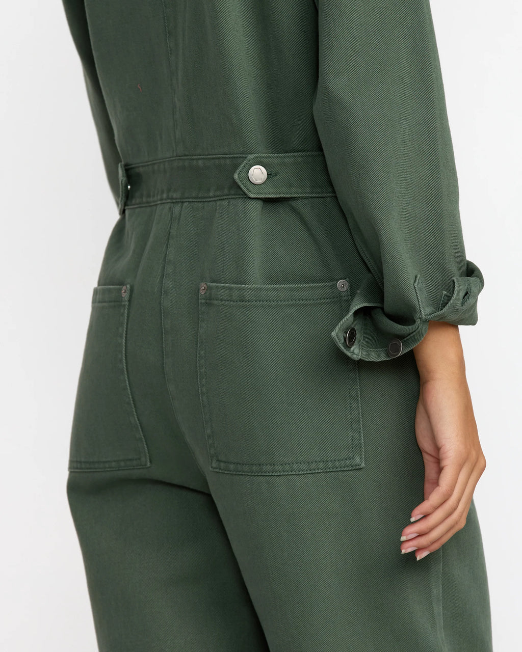 RVCA Dayshift L/S Boiler Suit - Fir Green