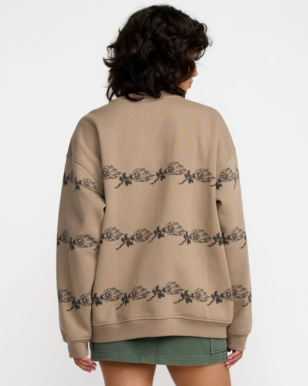 RVCA ANP Spanky Boyfriend Crew - Desert Taupe