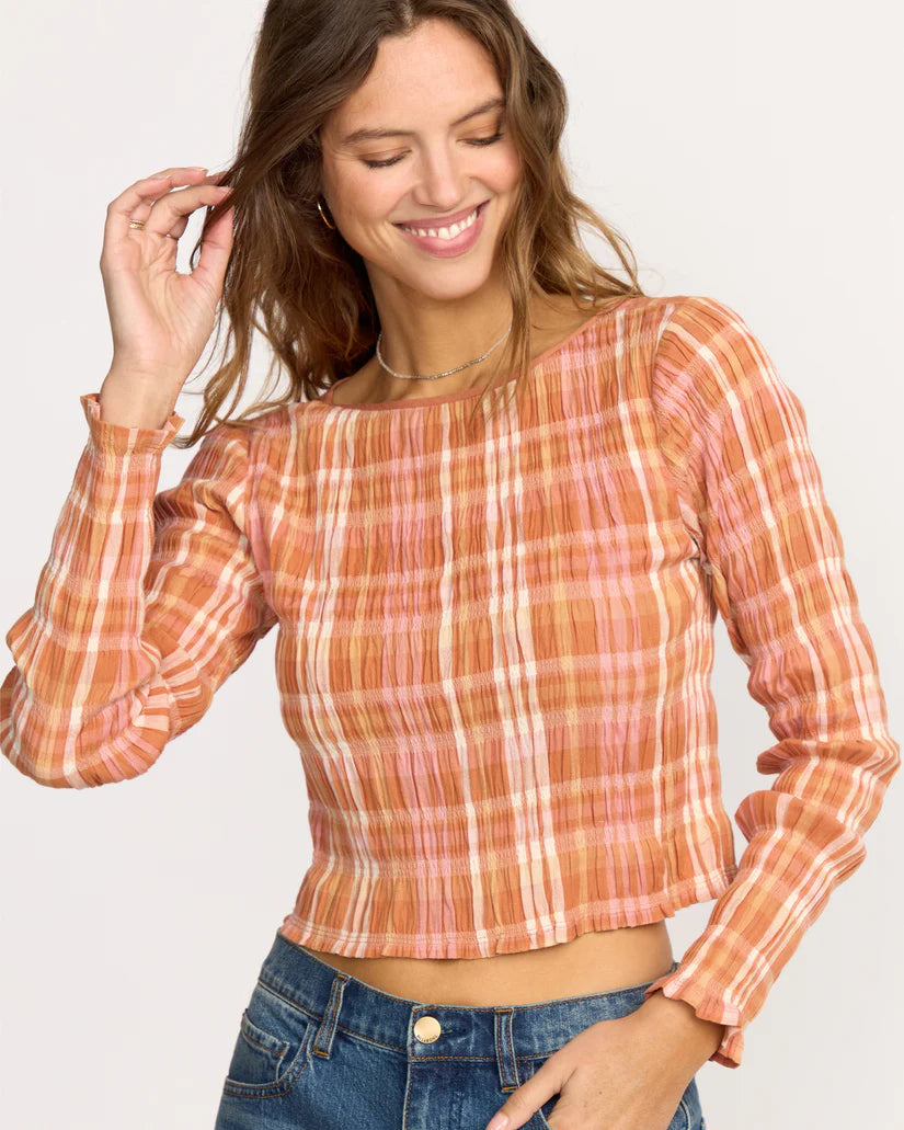 Billabong Check Me Out LS - Sunburnt
