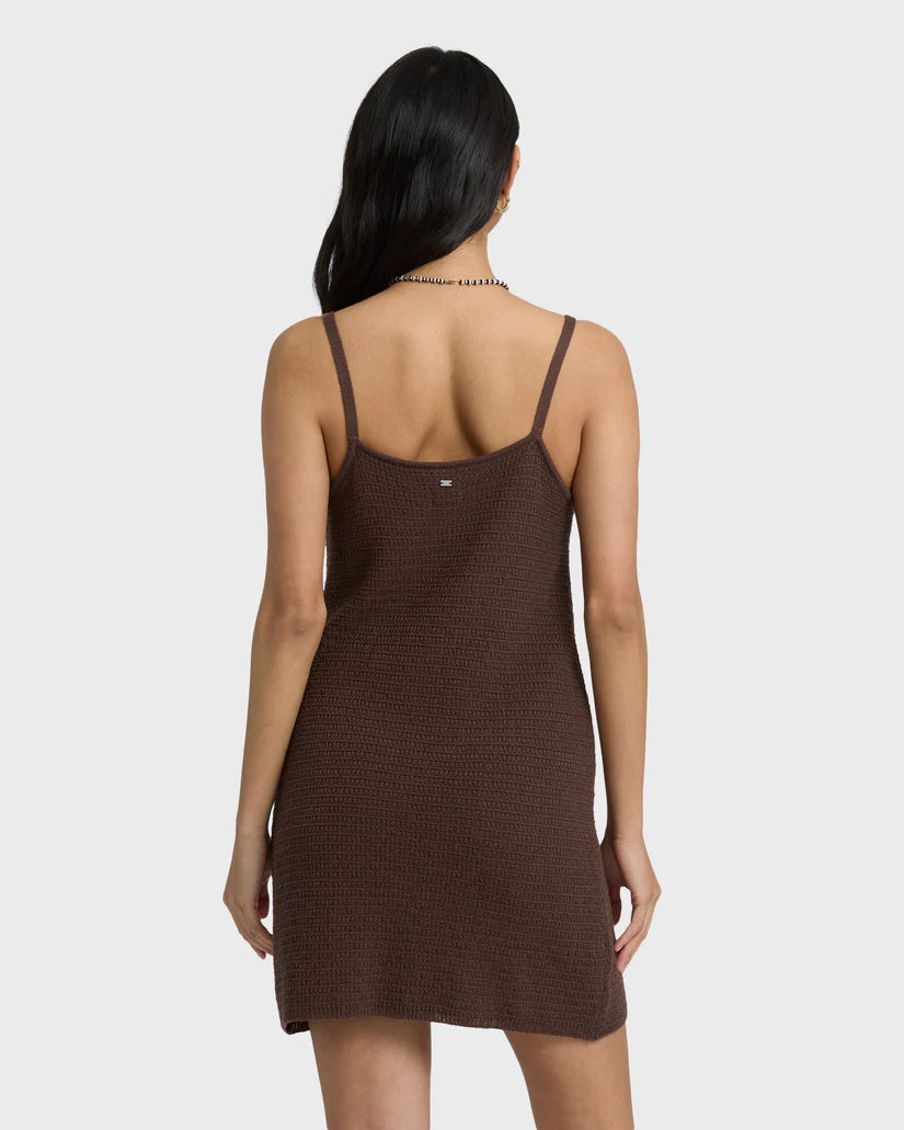 Billabong You Stunner Knit Mini Dress - Teak