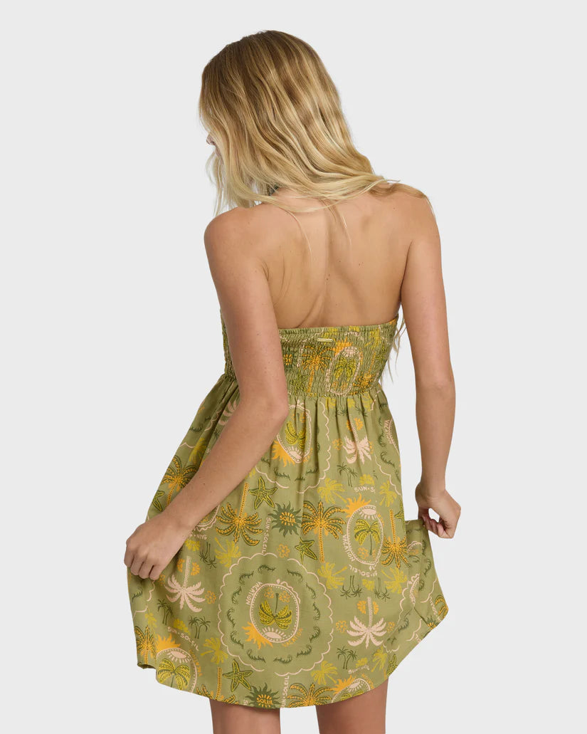 Billabong Tropical Haze Mini Dress - Cedar
