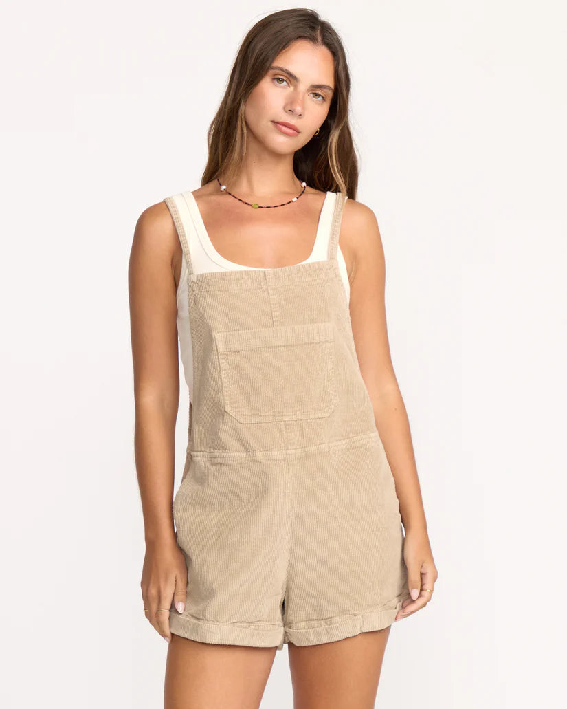 Billabong Wild Pursuit Cord Overalls - Cobblestone