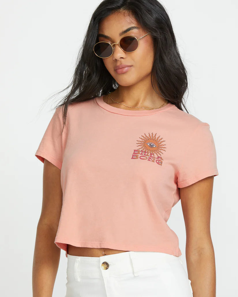 Billabong Wave Trip SS Tee Pink