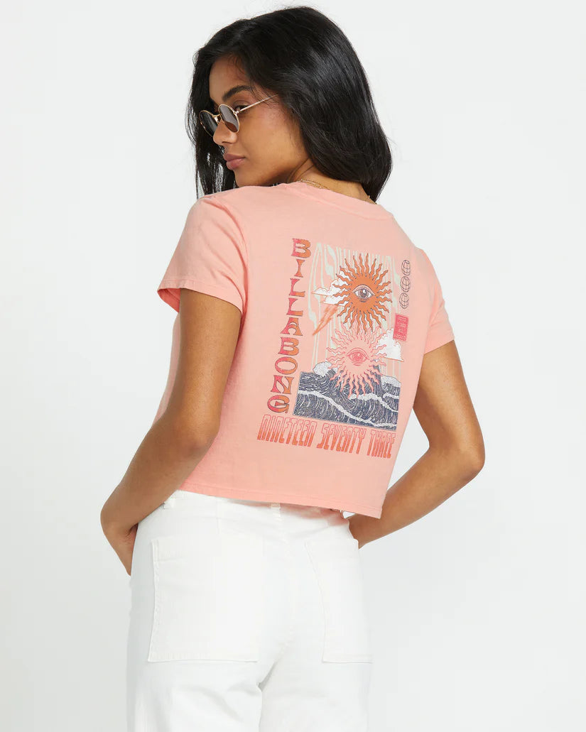 Billabong Wave Trip SS Tee Pink