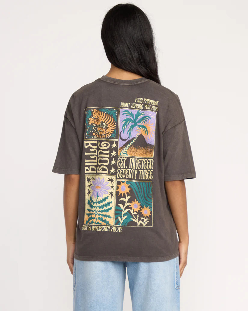 Billabong Daydream Away SS T-Shirt - Off Black
