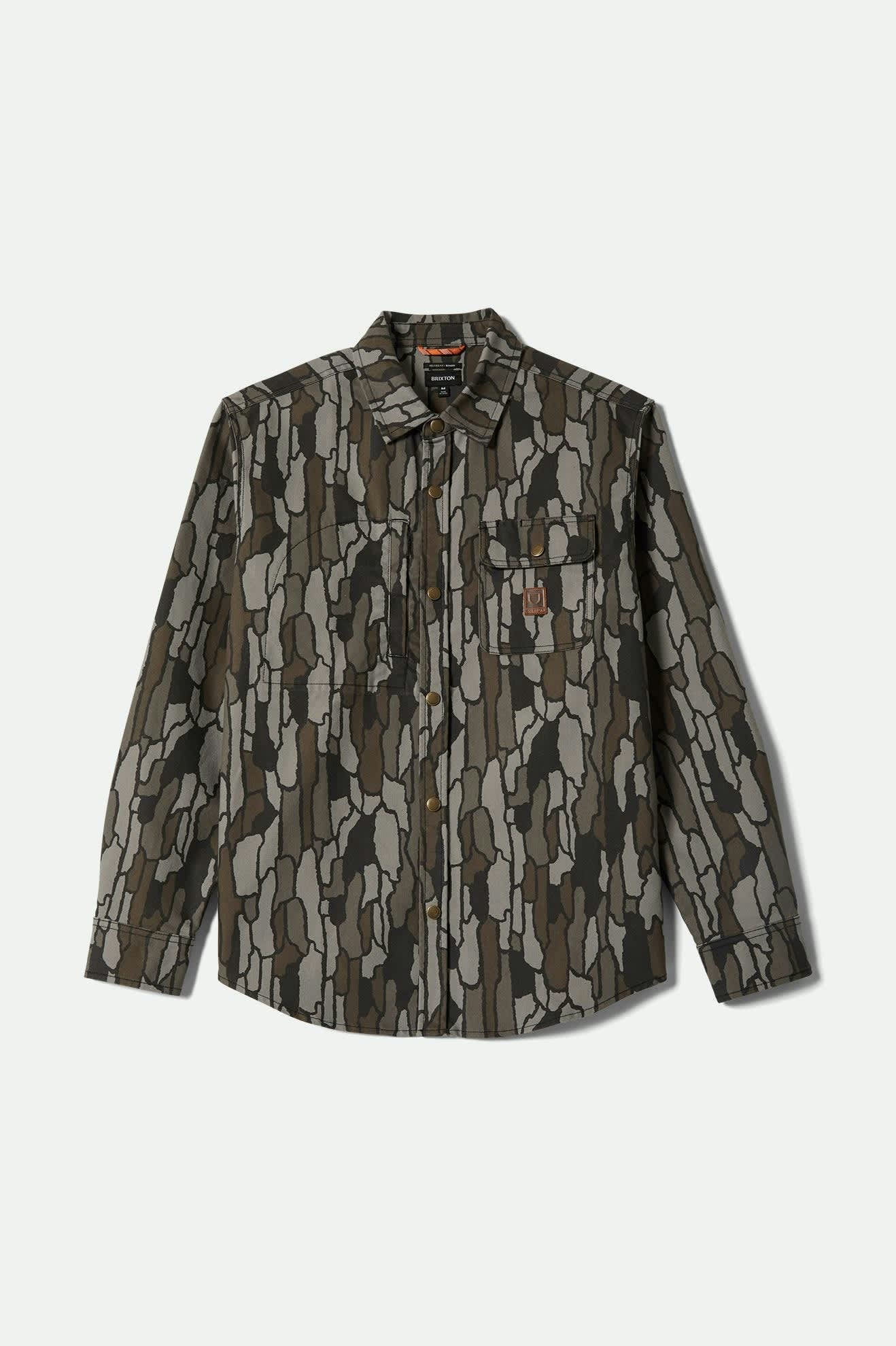 Brixton Builders Stretch Overshirt - Bark Camo