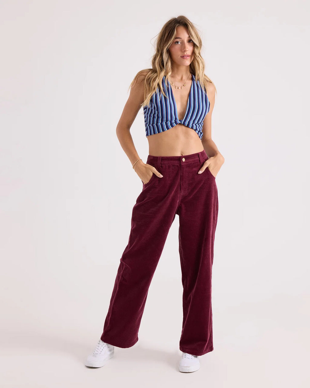 Volcom Relaxed Pull On Cord - Burgundy