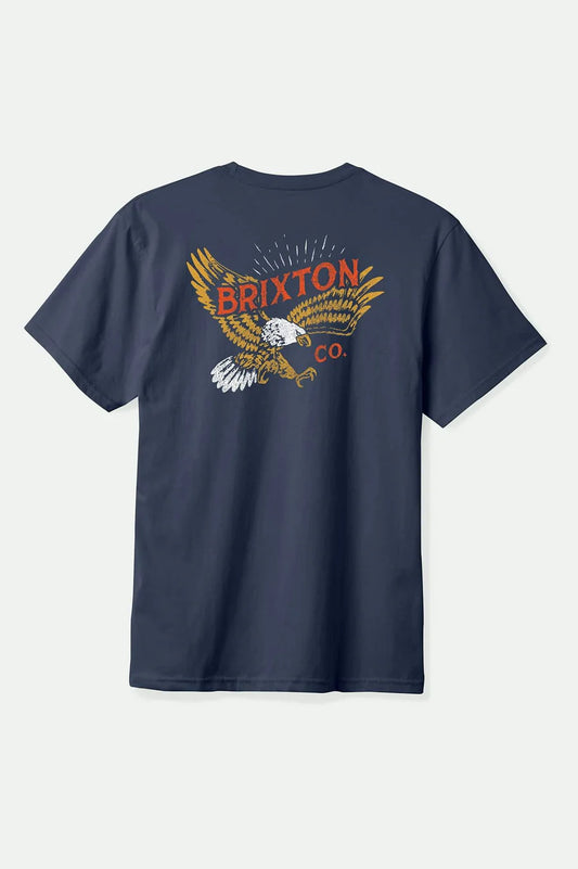 Brixton Keller S/S Standard T-Shirt - Navy