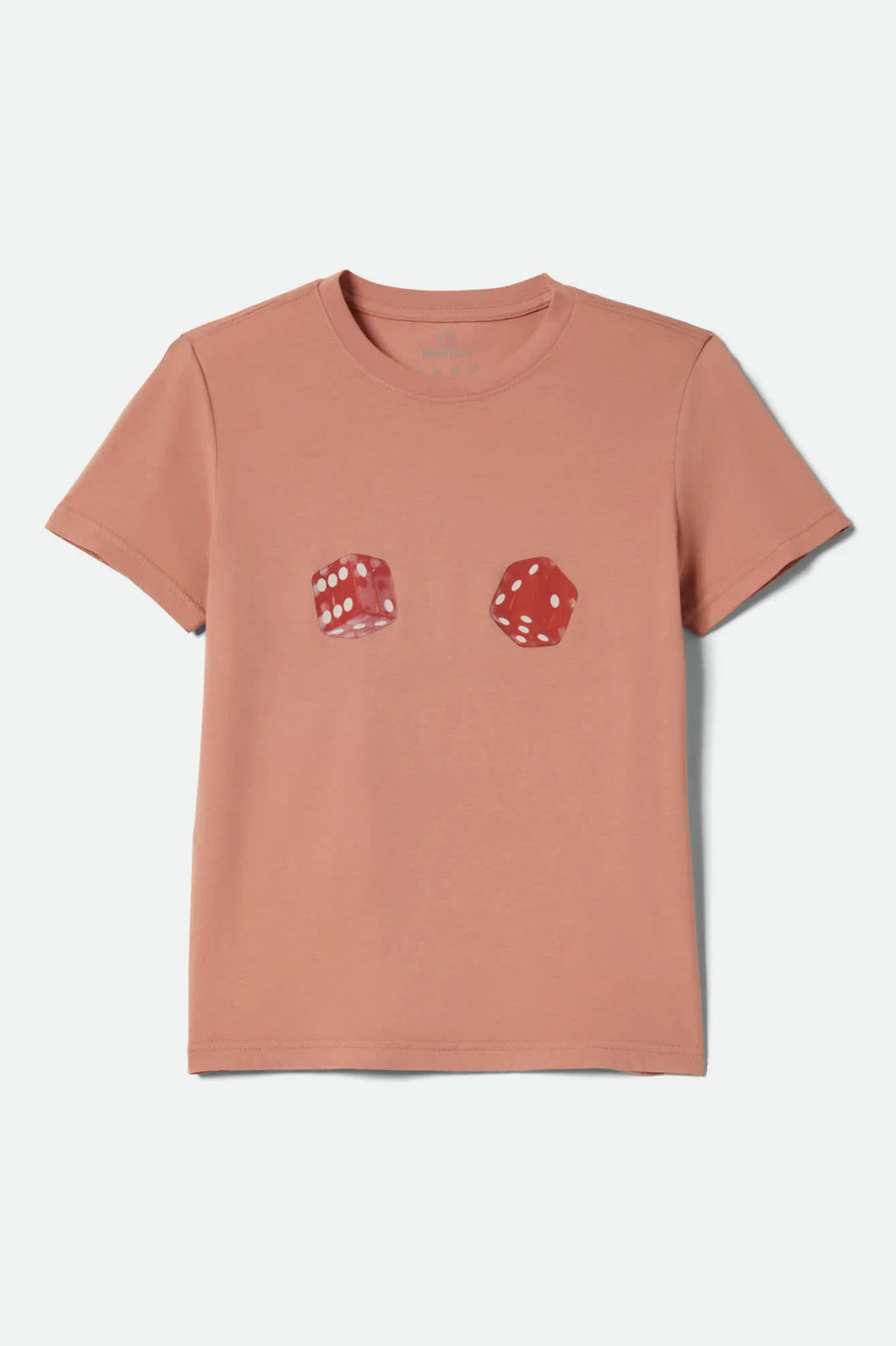 Brixton Tossed Dice Crew Tee - Italian Clay