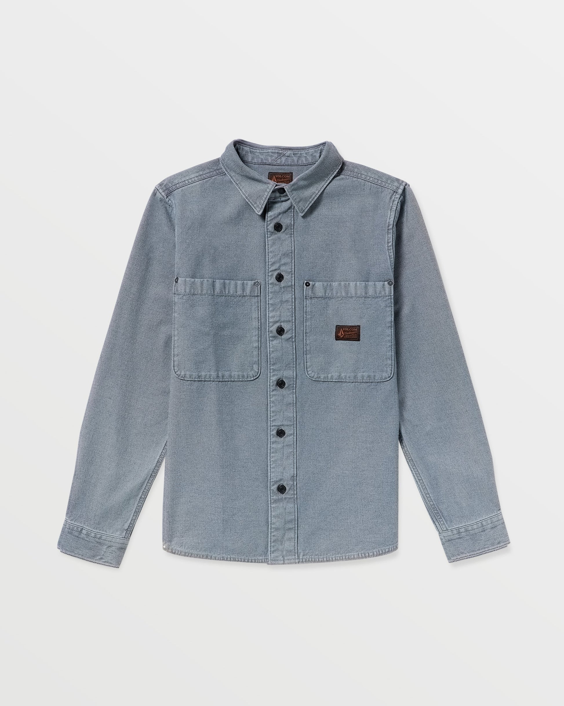 Volcom Levelstone L/S Shirt - Blue Wash