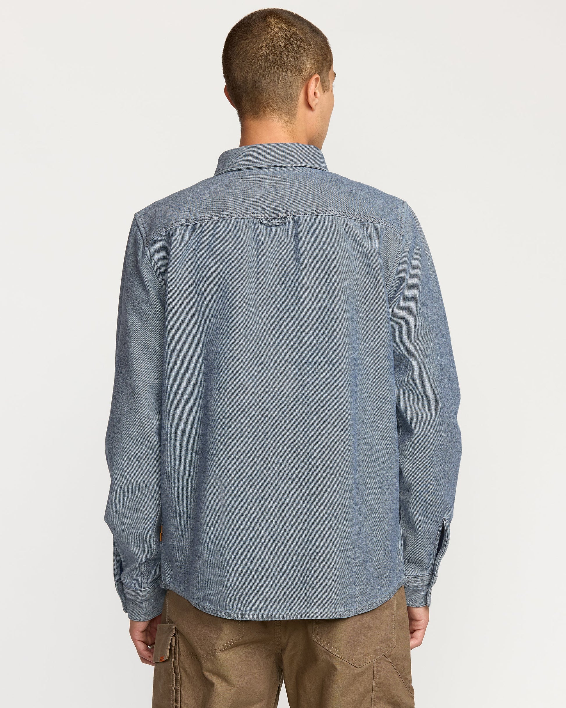 Volcom Levelstone L/S Shirt - Blue Wash