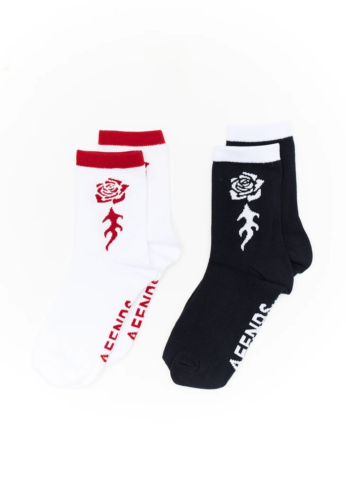 Afends Desert Rose Two Pack Socks - White/Navy