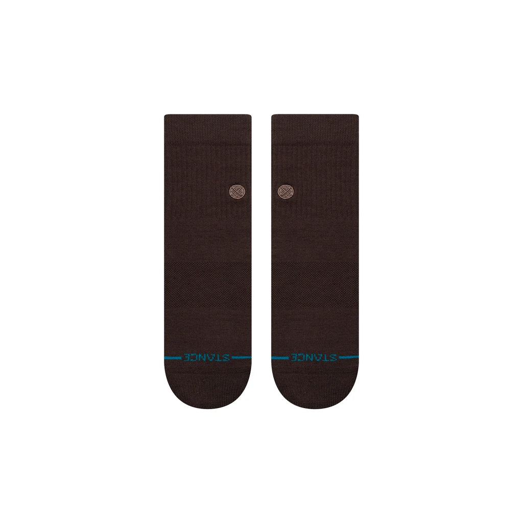Stance Icon Quarter Socks - Dark Brown