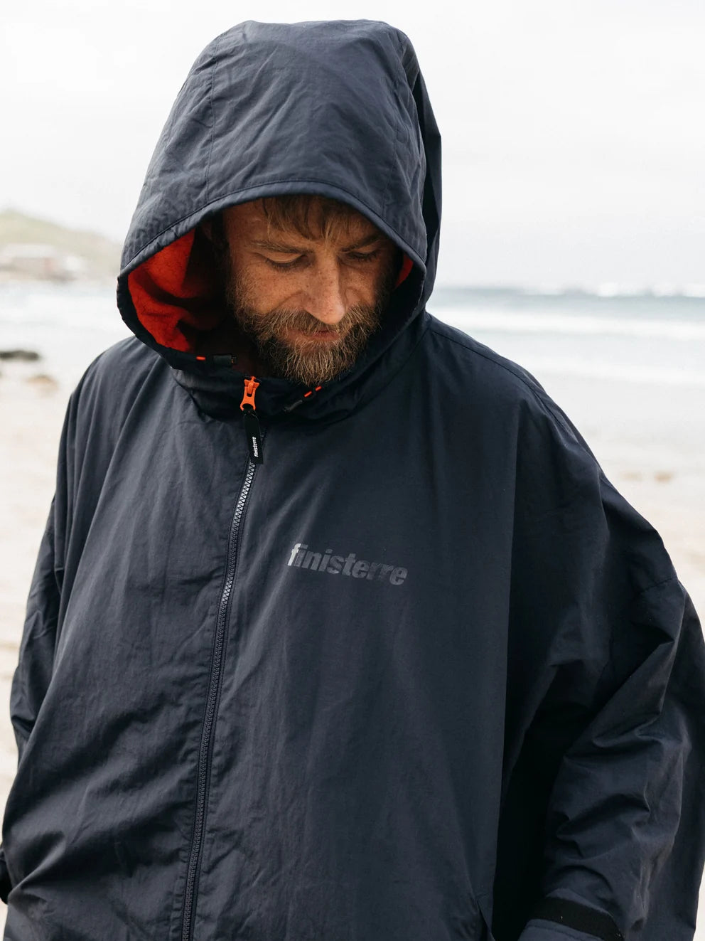 Finisterre Tego Robe - Navy/Flame
