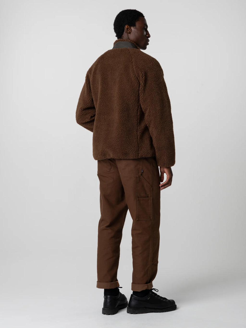 Finisterre Offshore Fleece Full Zip - Acorn Brown/Raven