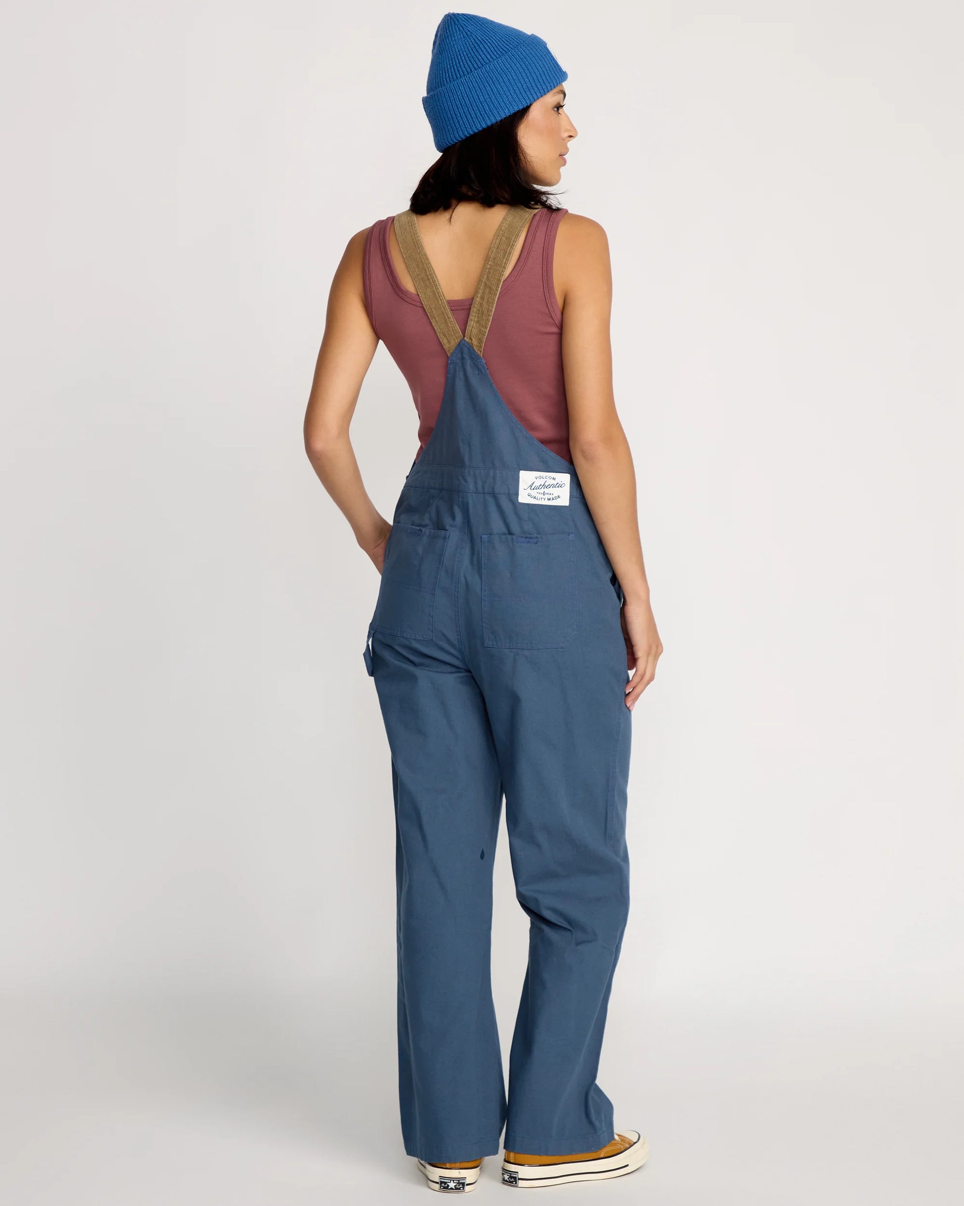 Volcom Full Cut Overalls - Harbor Blue