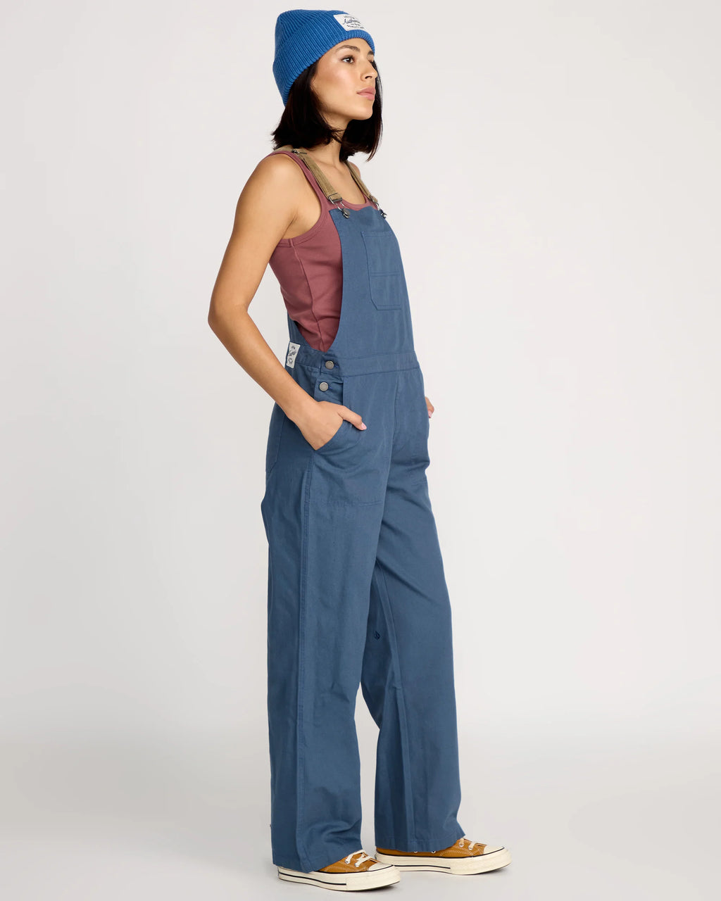Volcom Full Cut Overalls - Harbor Blue