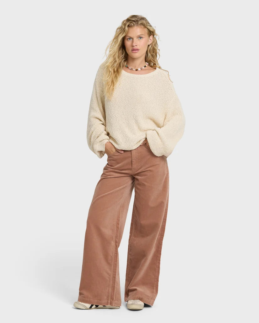 Billabong Uncut Cord Pant - Sugar Almond