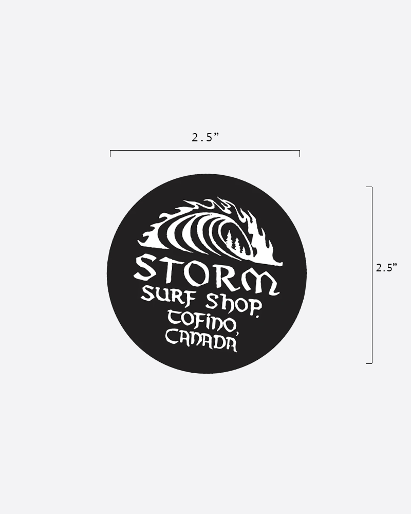 Storm Classic Wave Circle Sticker