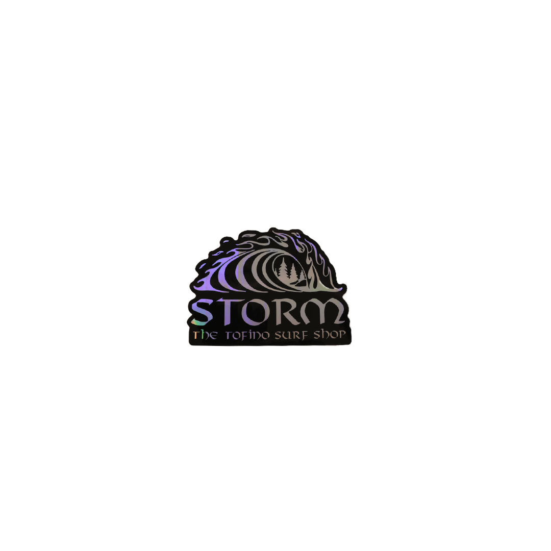 Storm Classic Wave Sticker - Holographic