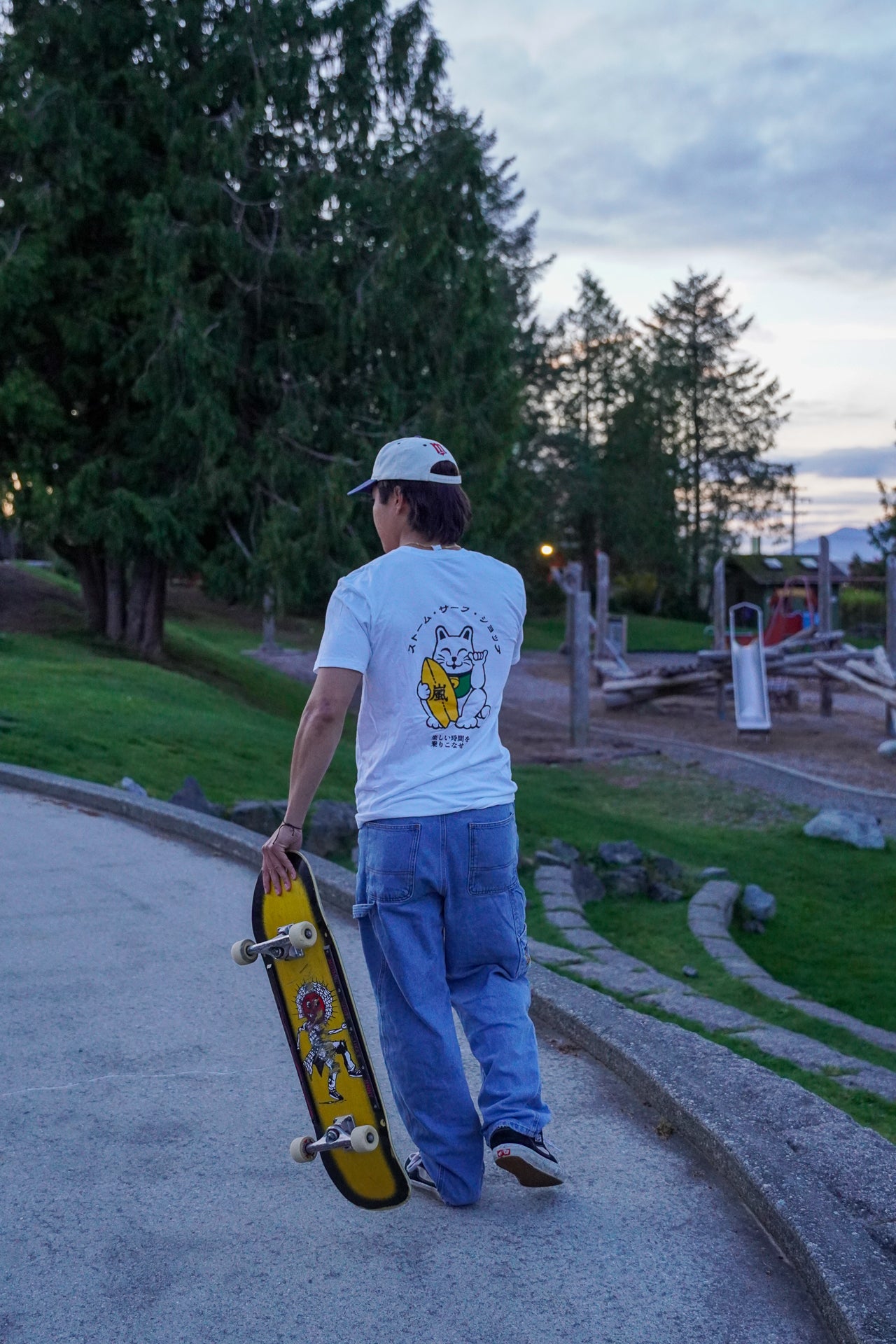 Storm Maneki Neko Surf Tee - White