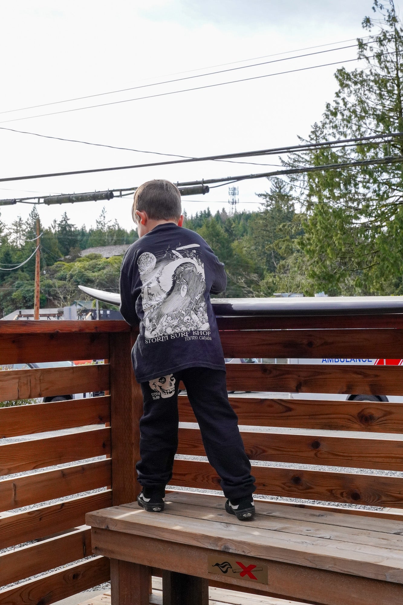 Storm Skull Youth Sweatpants - Black