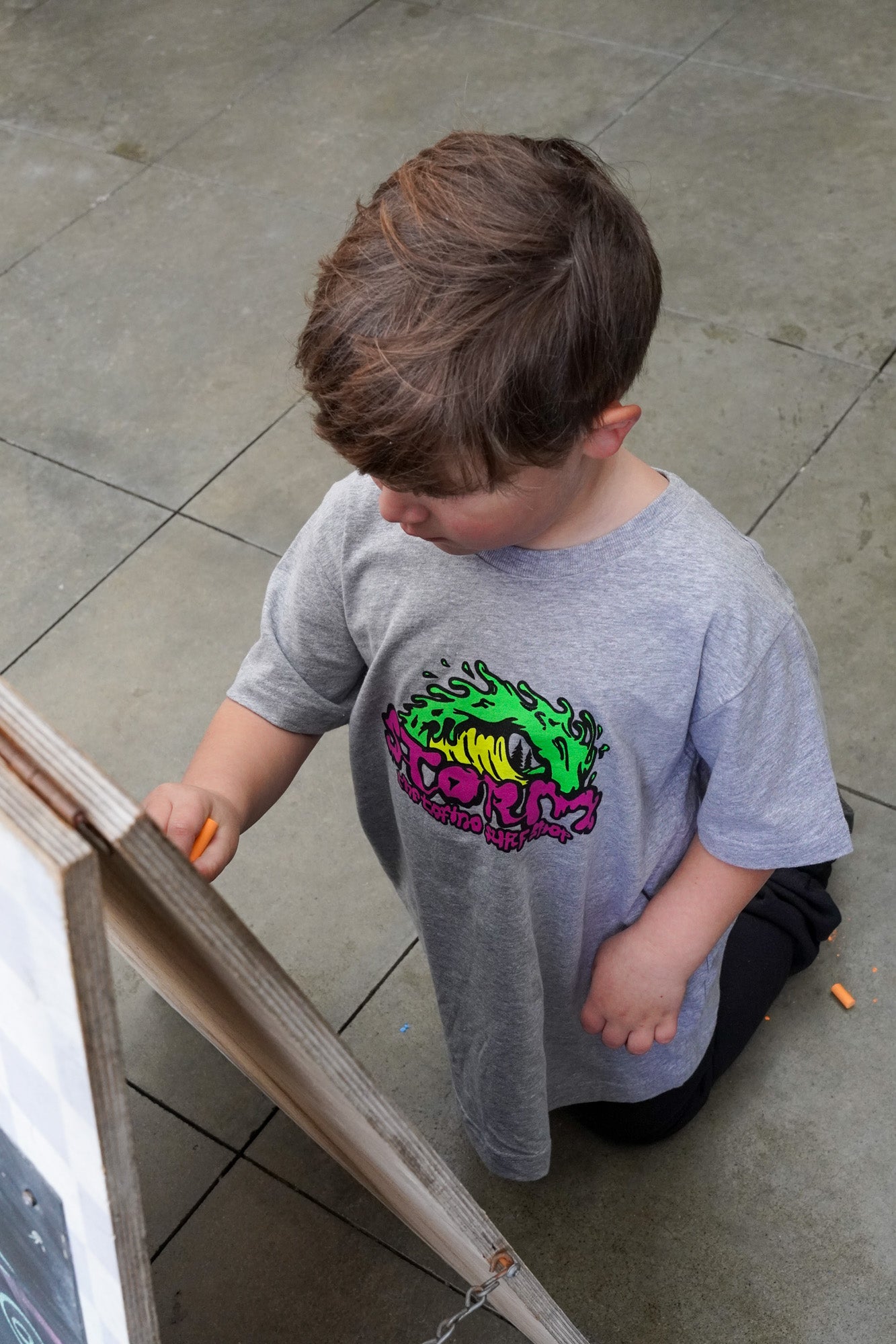 Storm Slime Toddler Tee - Grey