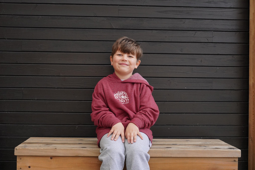 Storm Classic Wave Youth Pullover - Maroon