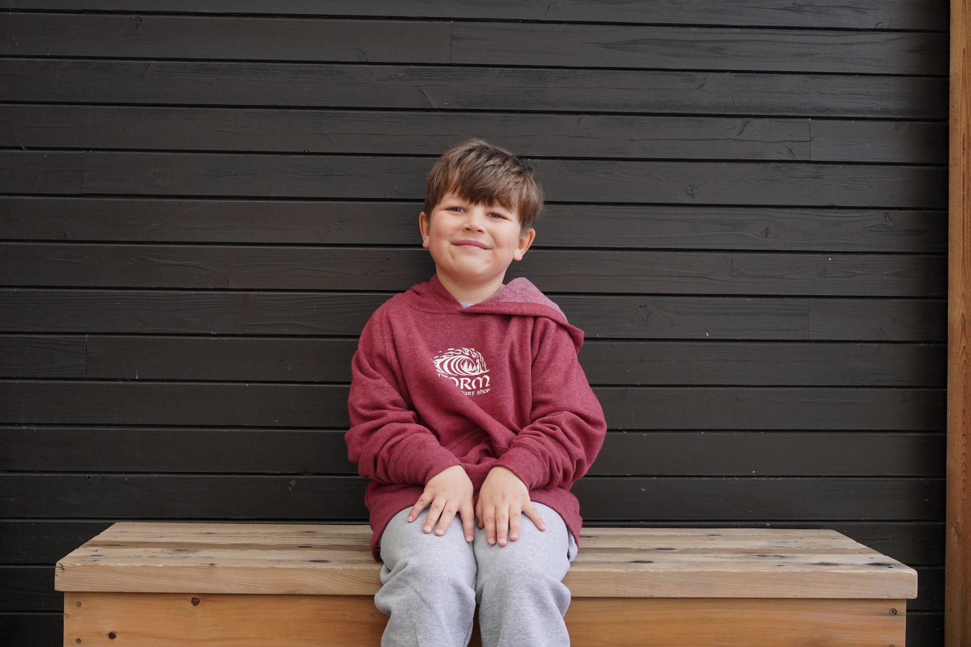 Storm Classic Wave Youth Pullover - Maroon