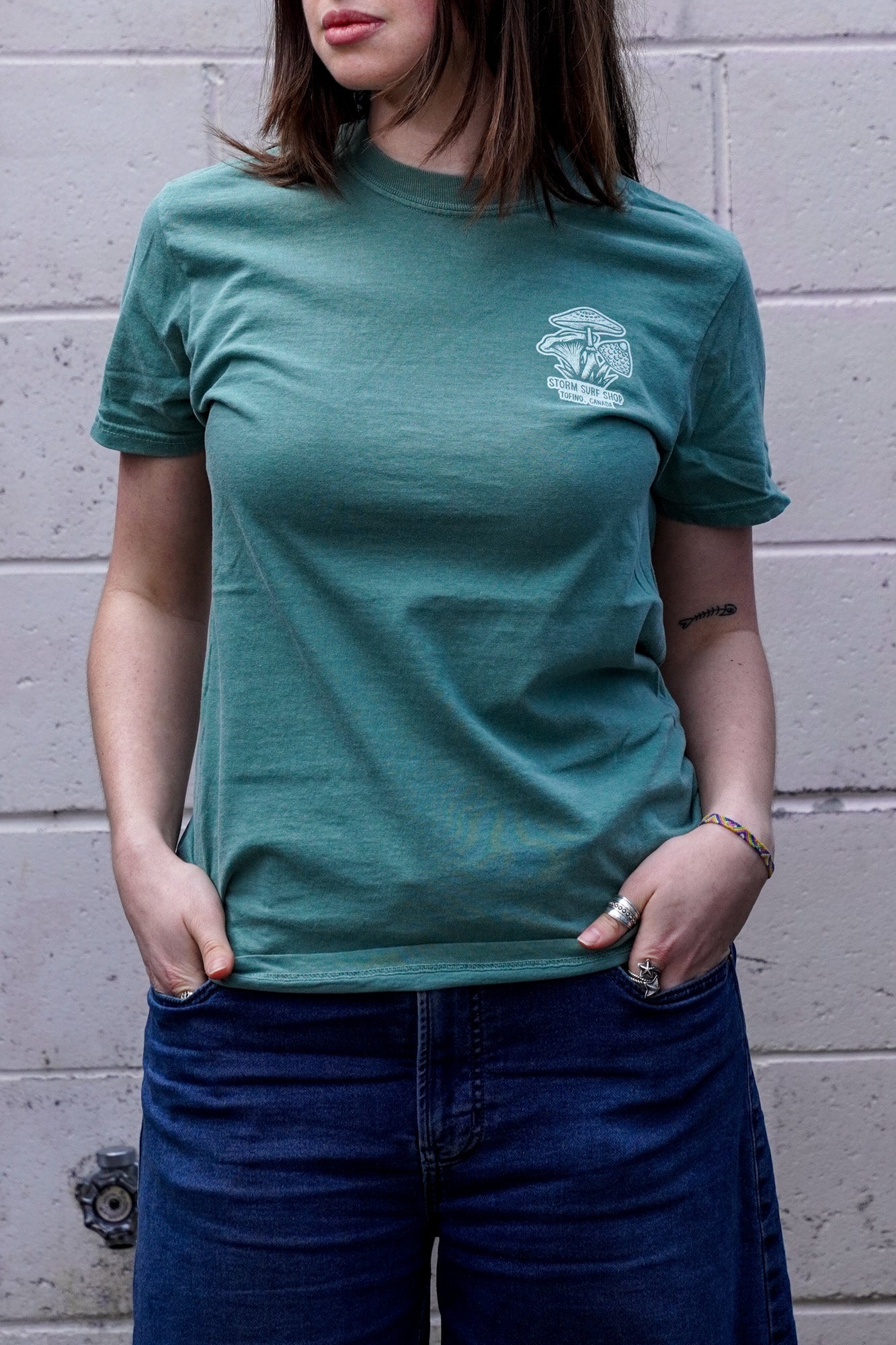 Storm Mushroom Tee - Sage Green