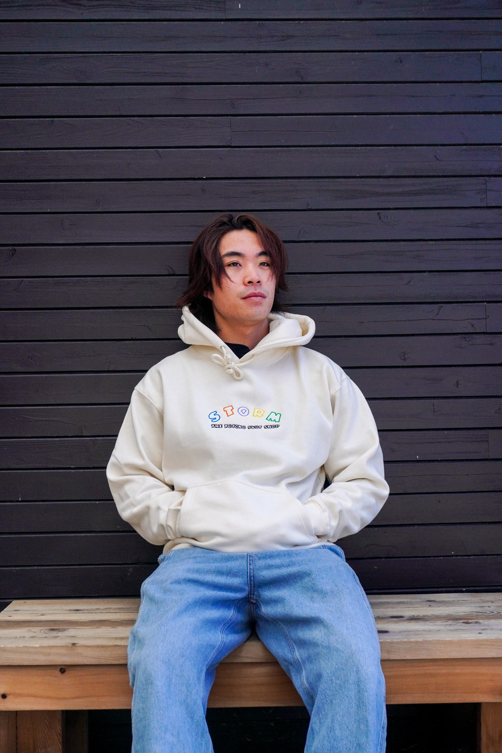 Storm Big Kid Pullover - Cream