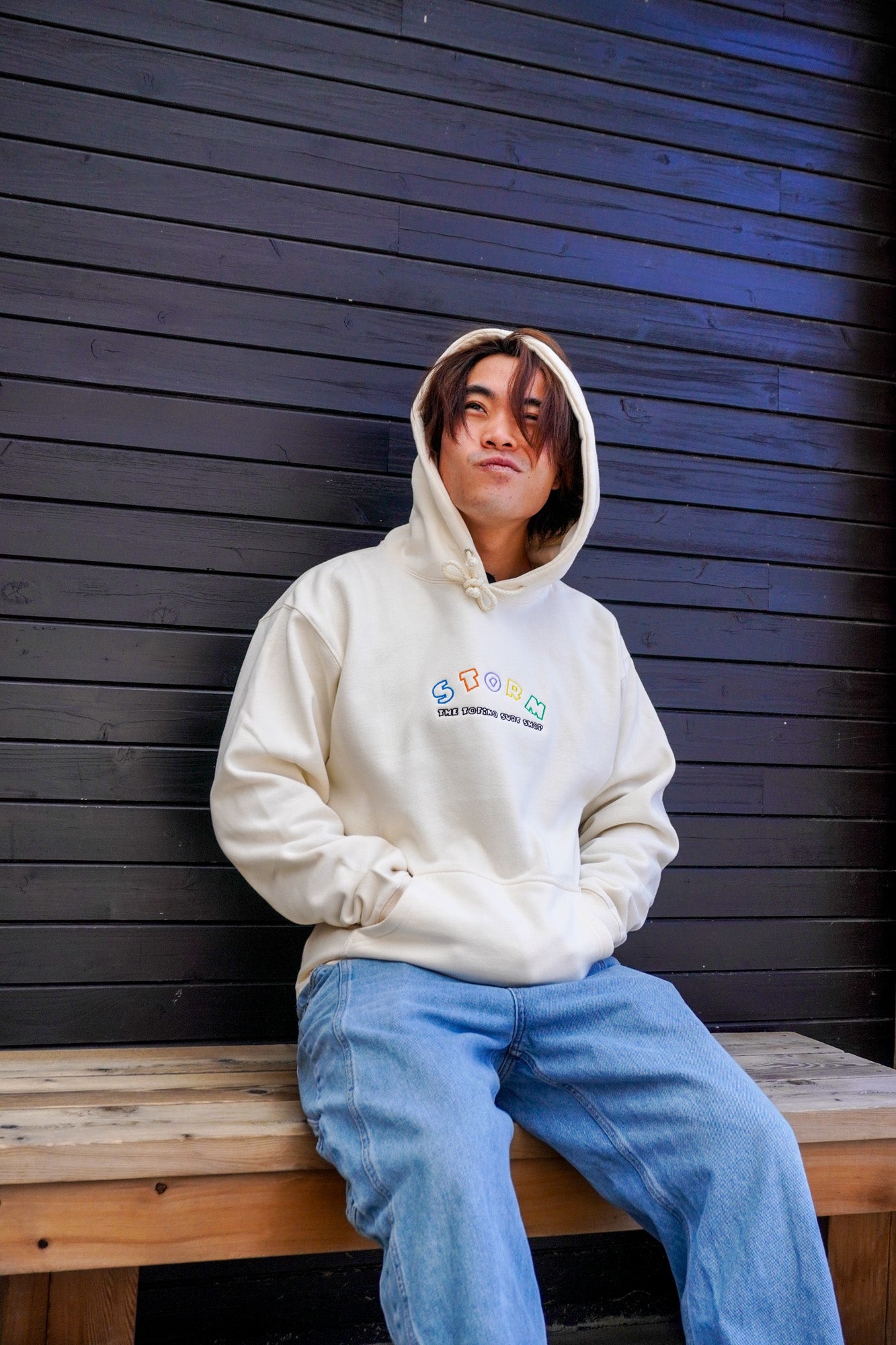 Storm Big Kid Pullover - Cream