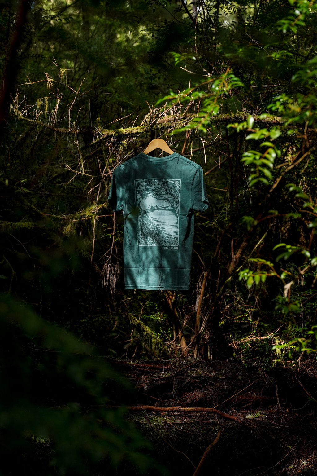 Storm Mushroom Tee - Sage Green