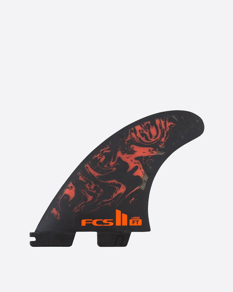 FCS II Filipe Toledo PC Black/Red Tri Fins