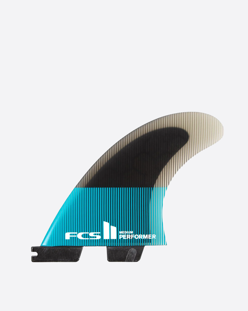 FCS II Performer PC Teal/Black Tri Fins