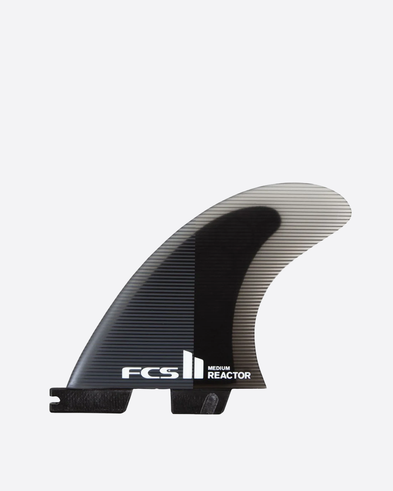 FCS II Reactor PC Charcoal/Black Tri Fins