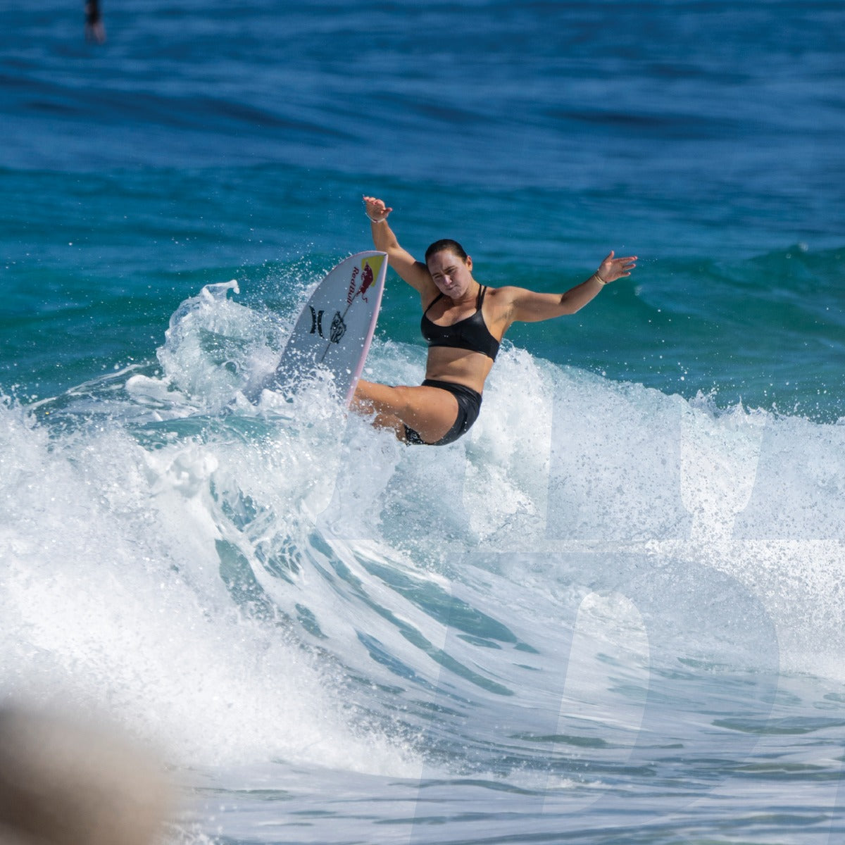 FCS II Carissa Moore PC Blue/Black Tri Fins