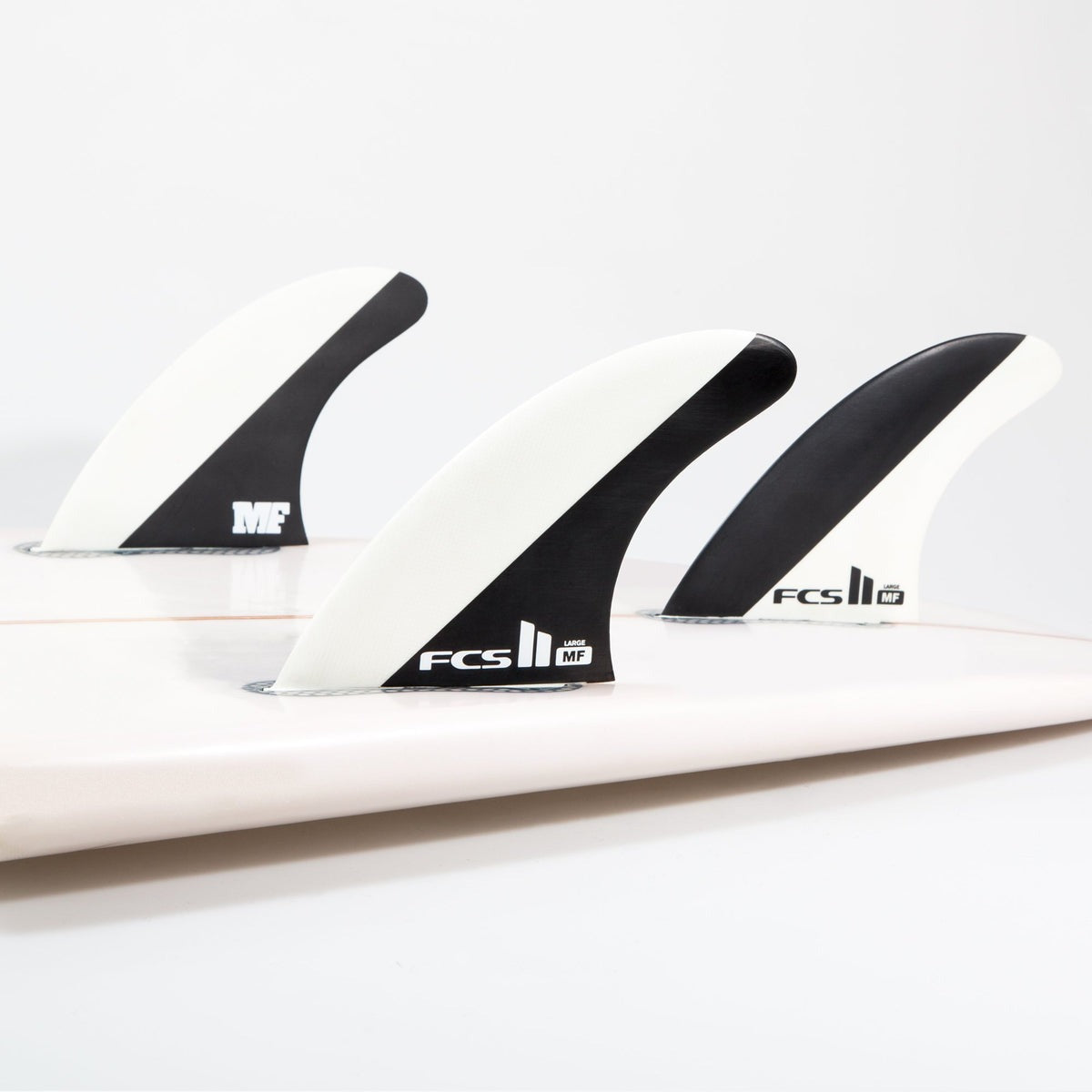 FCS II Mick Fanning PC Medium Black/White Tri Fins