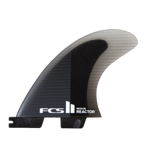 FCS II Reactor PC Charcoal/Black Tri Fins