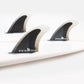 FCS II Reactor PC Charcoal/Black Tri Fins
